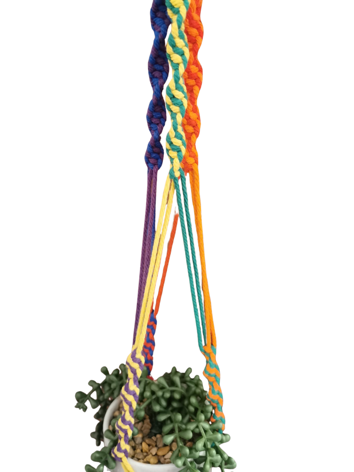 Happy Pride Small Macramé plant hanger